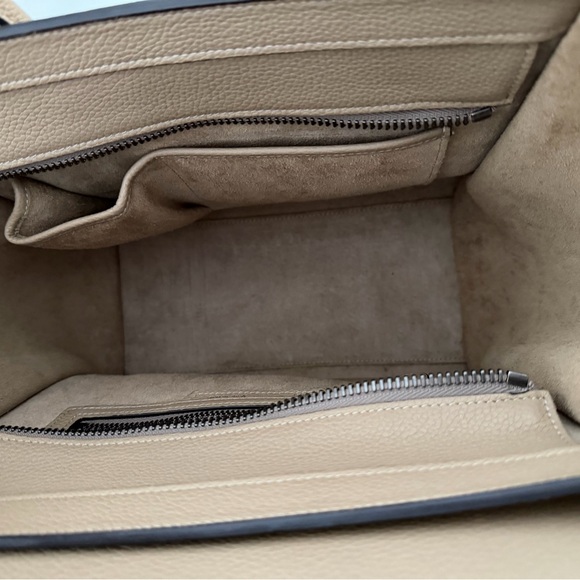 Celine Grained Leather Phantom Medium Luggage in Greige - Picture 6 of 12